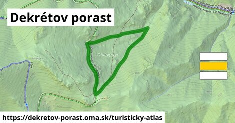 ikona Turistická mapa turisticky-atlas v dekretov-porast