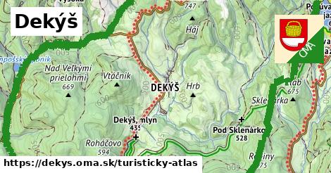 ikona Turistická mapa turisticky-atlas v dekys