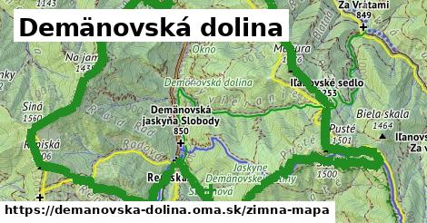 ikona Demänovská dolina: 0 m trás zimna-mapa v demanovska-dolina