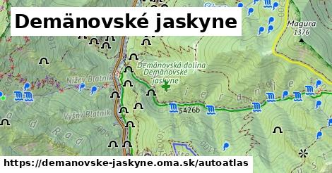 ulice v Demänovské jaskyne