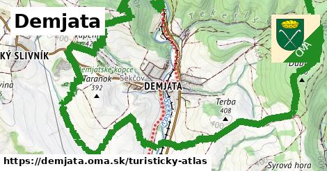 ikona Turistická mapa turisticky-atlas v demjata