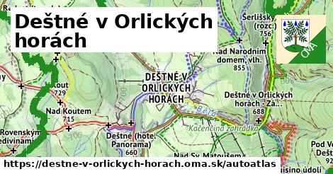 ulice v Deštné v Orlických horách