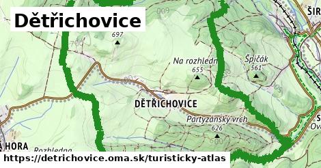 ikona Turistická mapa turisticky-atlas v detrichovice