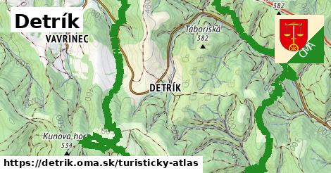 ikona Turistická mapa turisticky-atlas v detrik