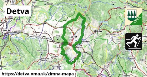 ikona Zimná mapa zimna-mapa v detva