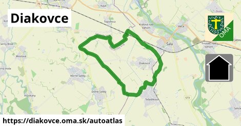 ikona Mapa autoatlas v diakovce