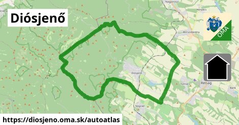 ikona Mapa autoatlas v diosjeno