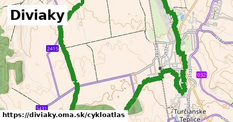 ikona Diviaky: 5,2 km trás cykloatlas v diviaky