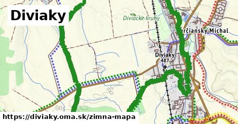 ikona Diviaky: 0 m trás zimna-mapa v diviaky