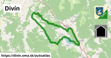 ikona Mapa autoatlas v divin