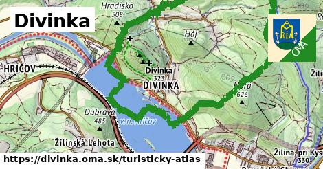 ikona Turistická mapa turisticky-atlas v divinka