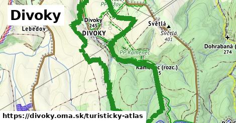 ikona Turistická mapa turisticky-atlas v divoky