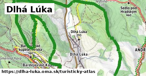 ikona Dlhá Lúka: 2,6 km trás turisticky-atlas v dlha-luka