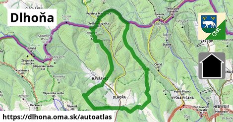 ikona Mapa autoatlas v dlhona