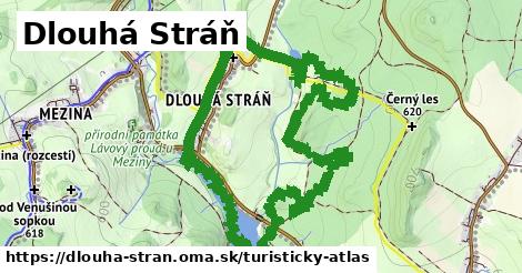 ikona Turistická mapa turisticky-atlas v dlouha-stran