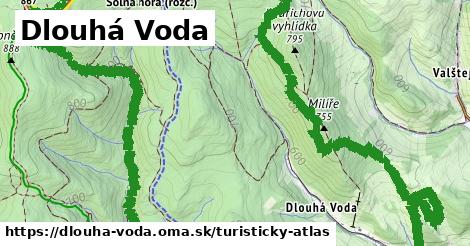 ikona Turistická mapa turisticky-atlas v dlouha-voda