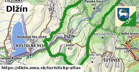 ikona Turistická mapa turisticky-atlas v dlzin