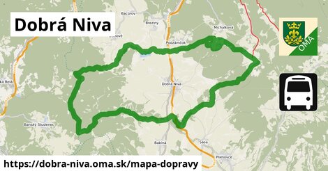 ikona Mapa dopravy mapa-dopravy v dobra-niva