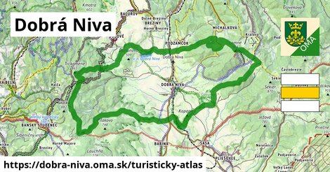 ikona Dobrá Niva: 11,3 km trás turisticky-atlas v dobra-niva