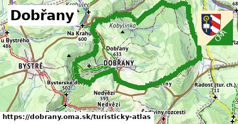 ikona Dobřany: 3,2 km trás turisticky-atlas v dobrany