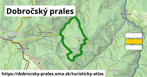 ikona Turistická mapa turisticky-atlas v dobrocsky-prales