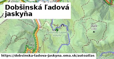 ikona Mapa autoatlas v dobsinska-ladova-jaskyna