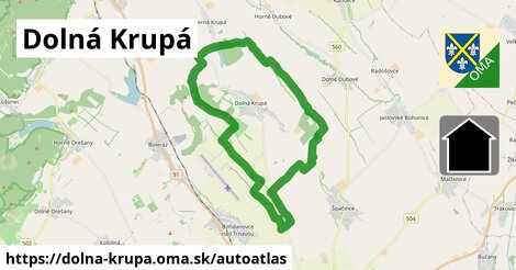 ikona Mapa autoatlas v dolna-krupa