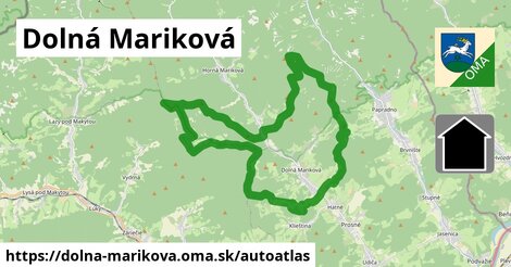 ikona Mapa autoatlas v dolna-marikova