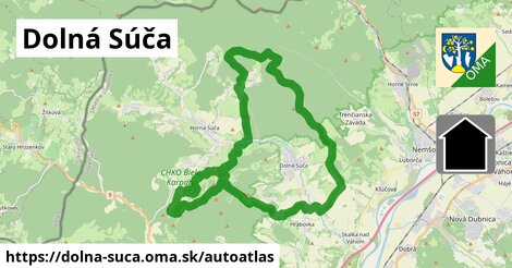 ikona Mapa autoatlas v dolna-suca