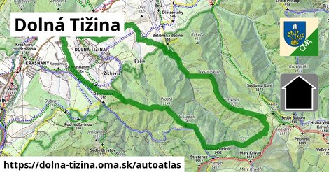 ikona Mapa autoatlas v dolna-tizina