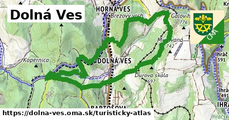 ikona Turistická mapa turisticky-atlas v dolna-ves