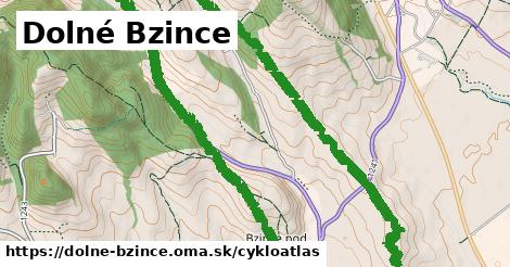 ikona Dolné Bzince: 2,9 km trás cykloatlas v dolne-bzince