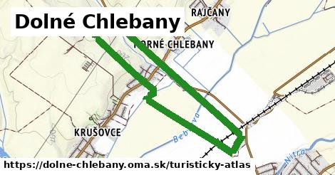 ikona Dolné Chlebany: 0 m trás turisticky-atlas v dolne-chlebany