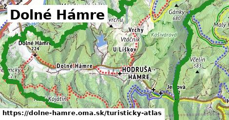 ikona Turistická mapa turisticky-atlas v dolne-hamre