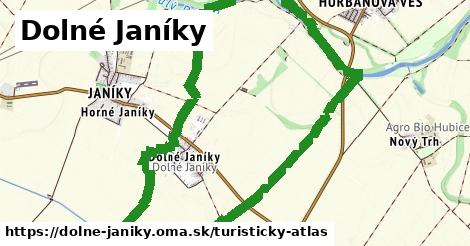 ikona Dolné Janíky: 0,97 km trás turisticky-atlas v dolne-janiky