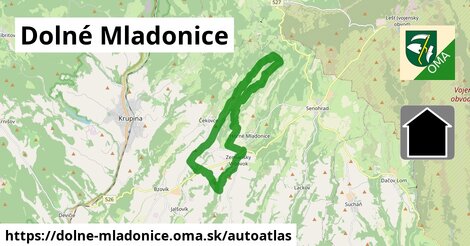 ikona Mapa autoatlas v dolne-mladonice