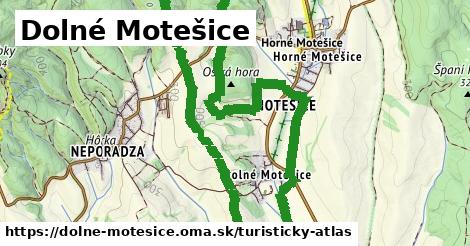 ikona Dolné Motešice: 0 m trás turisticky-atlas v dolne-motesice