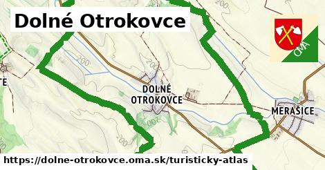 ikona Dolné Otrokovce: 1,19 km trás turisticky-atlas v dolne-otrokovce