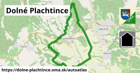 ikona Mapa autoatlas v dolne-plachtince