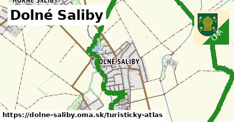 ikona Dolné Saliby: 0 m trás turisticky-atlas v dolne-saliby