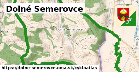 ikona Dolné Semerovce: 4,8 km trás cykloatlas v dolne-semerovce