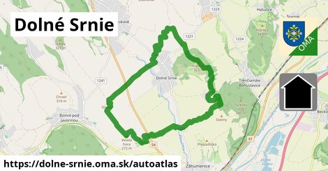 ikona Mapa autoatlas v dolne-srnie