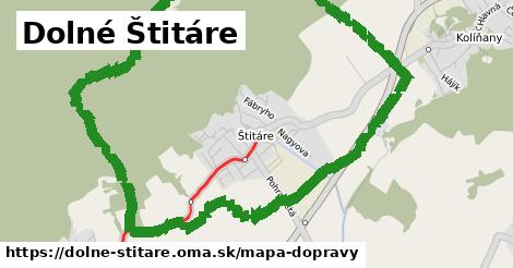 ikona Dolné Štitáre: 4,1 km trás mapa-dopravy v dolne-stitare