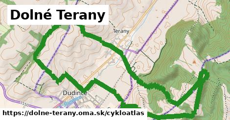 ikona Dolné Terany: 7,2 km trás cykloatlas v dolne-terany