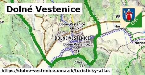 ikona Dolné Vestenice: 10,4 km trás turisticky-atlas v dolne-vestenice