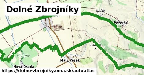 ikona Mapa autoatlas v dolne-zbrojniky