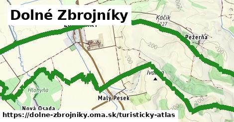 ikona Dolné Zbrojníky: 0 m trás turisticky-atlas v dolne-zbrojniky