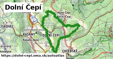 ikona Mapa autoatlas v dolni-cepi