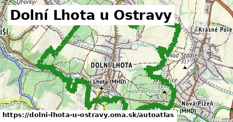 ikona Mapa autoatlas v dolni-lhota-u-ostravy