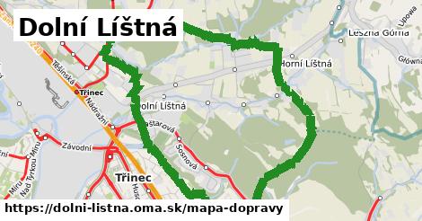 ikona Mapa dopravy mapa-dopravy v dolni-listna